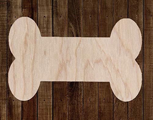 14" Dog Bone Unfinished Wood Cutout Cut Out Shapes Painting Crafts Sign