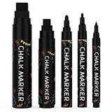 Chalkola 5 White and 5 Black Variety + 10 Metallic 6mm Markers Bundle Chalkola