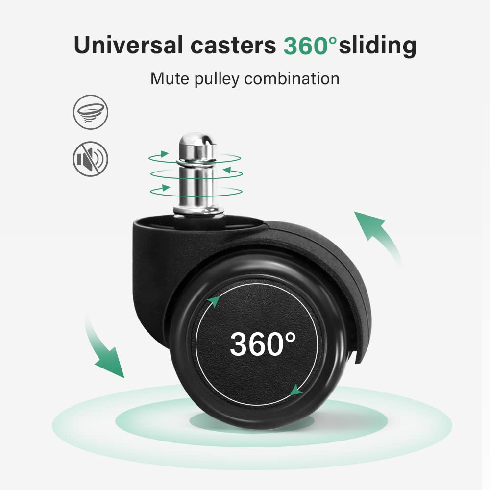 FURWOO Low Roller Seat PU Leather Rolling Stool Step Stool Mechanic Stool on Wheels for Home Office Garage Shop White FURWOO