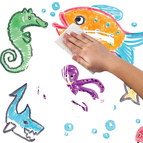 Crayola Washable Dry-Erase Fine Line Markers, 12 Classic Colors NonToxic Art Tools for Kids & Toddlers 3+ Crayola