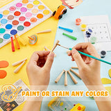 Wesiti 100 Pcs Mini Baseball Bat 2 Inch Unfinished Wooden Bats Unpainted Small Baseball Bats Miniature Bats for Painting Keychain Action Figures DIY Wesiti