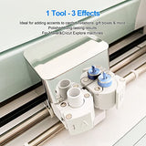 Foil Transfer Kit for Cricut Explore Air 2/Explore Air 3, 3 in 1 Foil Transfer Tool Housing and Blades for Cricut Maker/Maker 3, Including Fine, Termooan