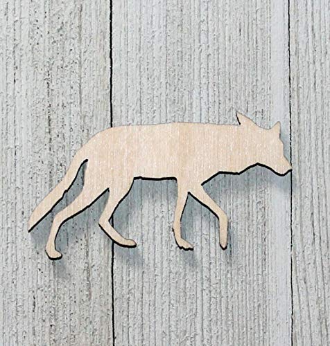 12" Fox Forest Unfinished Wood Cutout Crafts Door Hanger Paintable Wreath Cabin Sign - WoodArtSupply