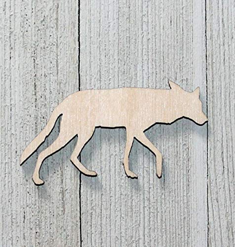 16" Wolf Unfinished Wood Cutout Crafts Door Hanger Paintable Wreath Cabin Sign