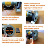 AmaCupid Bench Grinding Wheel 6 inch, for Sharpening Hard Alloy Tools, Products of Non-Metallic Materials. Green Silicon Carbide Abrasive. 1/2 Inch AmaCupid