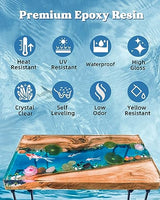 LET'S RESIN EPOXY RESIN 2 Gallon High Viscosity Resin for Table Top,2 Part Epoxy for Tumblers,Crystal Clear Thick Resin Kit with High Gloss Finish LET'S RESIN EPOXY RESIN