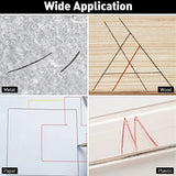 Hiboom 5 Pcs Mechanical Carpenter Pencil, 30 Pcs Refills Needle Nose Tip Hole Marker with Built in Sharpener, Scribe Making Tools for Woodworking, Hiboom