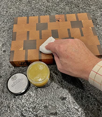 Wood Butter 4 oz Cutting Board Wax Conditioner for Butcher Block and Wooden Kitchen Tools. Macy;s Place Food Grade Protective Mineral Oil and Beeswax Macy's Place