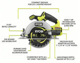 18V ONE+ HP COMPACT BRUSHLESS 6-1/2" CIRCULAR SAW RYOBI