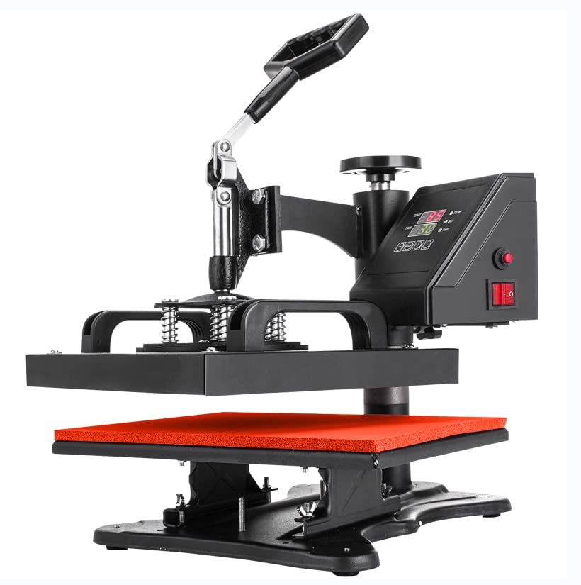 VEVOR Heat Press, 12x10in Heat Press Machine, Clamshell Sublimation Transfer Printer Fast Heat-up, Digital Precise Temperature Control, Vinyl Heat VEVOR
