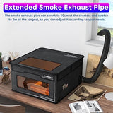 ATOMSTACK Enclosure for Laser Engraver with 2m Exhaust Pipe, Foldable Fireproof Protective Cover for Laser Engraving Machine, Isolating Smoke, Odor KoveYzao
