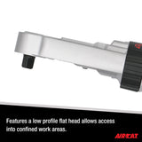 AIRCAT Pneumatic Tools 809-SH-5: Sealed Flat Head Ratchet 350 RPM, 60 ft-lbs Maximum Torque - 1/2-Inch AIRCAT