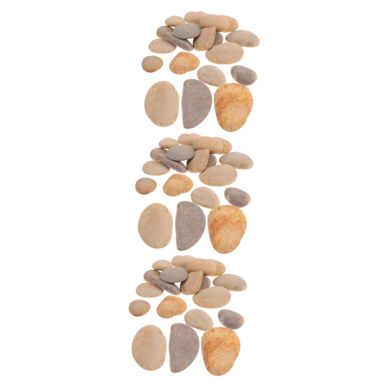 COHEALI 60 Pcs Painted Stone Flower Pot Pebbles Natural River Rocks Smooth Rocks Bundle River Stones Drawing Stones for DIY River Rocks for Painting COHEALI
