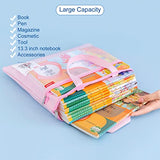 Pendancy Mesh Zipper Pouch 11x13.7 in, Large Double Pocket Waterproof File Bag with Handle, A4 Size Foldable Document Storage for Puzzle pendancy