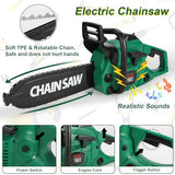 Vextronic Kids Tool Set 36 PCS with Electric Toy Chainsaw Drill Circular Saw with Realistic Sounds, Toy Tool Set for Toddlers 3 4 5 6 7 8, Pretend Vextronic