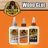 Gorilla Dries Clear Wood Glue, 4oz Bottle (Pack of 2) Gorilla