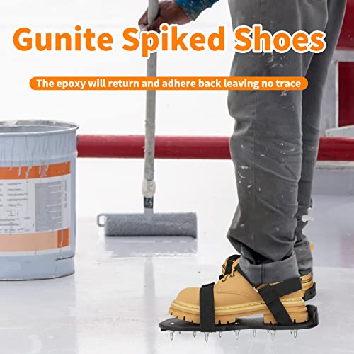 Tafatee Epoxy Floor Spiked Shoes Fully Assembled Gunite Spiked Shoes with 3/4" Short Spikes for Garage Floor Epoxy, Overlays, Cover Installation,1 Tafatee