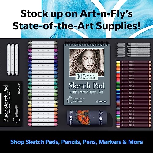Art-n-Fly Pencil Extenders Set of 5 Pencil Lengthener for Color Pencils Art-n-Fly