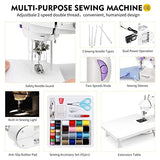 Magicfly Mini Sewing Machine for Beginner, Dual Speed Portable Machine with Extension Table, Light, Sewing Kit for Household, Travel Magicfly