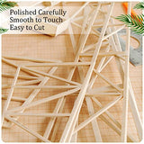 50 Pieces Balsa Wood Sticks 1/2 x 1/2 x 12 Inch Hardwood Square Wooden Dowels Unfinished Wood Sticks for Craft DIY Supplies DIY Molding Projects Yulejo