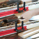 Double Wheel Stock Roller, Adjustable Thin Table Saw Jig Universal Featherboards Table Saw Feeding Guide Roller for Table Saw Feeding Guide, Aluminum Pyhodi