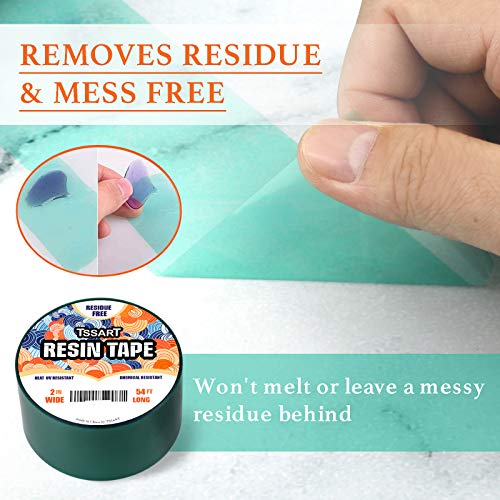 TSSART Resin Tape for Epoxy Resin Molding - Thermal Silicone Adhesive Oxidation and High Temperature Resistance Easy Peeling, Epoxy Release Tape for TSSART