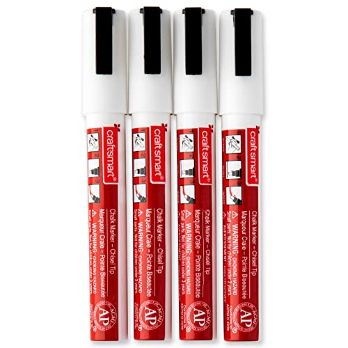 Recollections White Chisel Tip Chalk Marker Set by Craft Smart® - WoodArtSupply