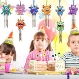 Monster Wind Chime Craft Kit for Kids - DIY Wooden Arts & Crafts Activity Fennoral