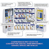 First Aid Only 1000-FAE-0103 50-Person SmartCompliance OSHA First Aid Kit for Businesses, Large Plastic First Aid Cabinet with Medications, 245 First Aid Only