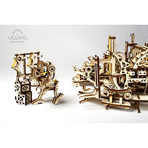 S.T.E.A.M. Line Toys UGears Mechanical Models 3-D Wooden Puzzle - Mechanical Robot Factory