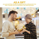 EXCEART 1 Set Weaving Cards Kit Tablet Weaving Card Paper Loom Cards with Unfinished Shuttles 10 Colors Thread Bag for DIY Art Craft Gift Motor EXCEART