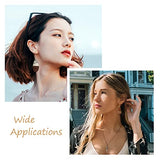 FASHEWELRY Resin Wood Earring Kit with 24Pcs Teardrop Wooden Resin Earring Charms Wood Earring Blanks Earring Findings Open Jump Rings French Earring FASHEWELRY