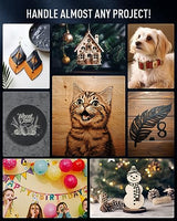 OMTech Light B10 Laser Engraver, 10W Output Diode Laser Module with Air Assist, Desktop Wood Laser Cutter Metal Engraver Machine, Ultra Fast & OMTech