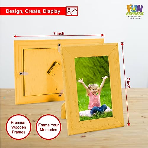 Fun Express 5x7 Color Yourself Frames - Set Of 12 - DIY Fun Craft for Home and School - WoodArtSupply