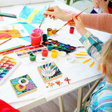 CYEAH 15 Pack Wooden Blocks for Crafts, 4" x 4" x 1" Basswood Carving Blocks, Blank Wooden Square Blocks, Wood Tiles Craft Panels Great for Crafts, CYEAH