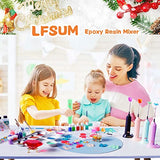 Electric Epoxy Resin Mixer Handheld for Minimizing Bubbles, Resin Stirrer, Silicone Mixing LFSUM