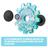 NiArt Fidget Finger Spinner DIY Epoxy Resin Casting Silicone Mold Kit 5 Molds with 10 Bearings Set, Stress Reliever Hand Fidget Toy Gift for Kids and NiArt