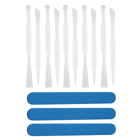 Meprotal 3pcs Silicone Stir Sticks Resin Silicone Stirring Rods, 5pcs Silicone Scoop, 5pcs Poke Needles for Mixing Resin, Facial Makeup, Jewelry Meprotal