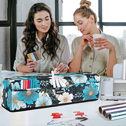 Dust Cover for Cricut Explore Air 2, Cricut Maker,Cricut Explore 3,Cricut Maker, Maker Cover With Pockets for Cricut Accessories and Supplies AMOIGEE