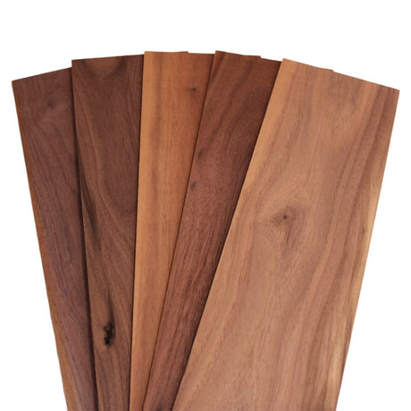 Natural Walnut Thin Sawn Lumber Board Blanks 1/8" x 4" (10pcs) (1/8" x 4" x 12") Barrington Hardwoods