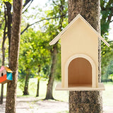 5PCS Wooden Birdhouses, Wooden Bird House for Outdoor Hanging DIY Unfinished Wood Birdhouse DIY Bird Feeder Cagehanging Garden Patio Decorative for Beufee