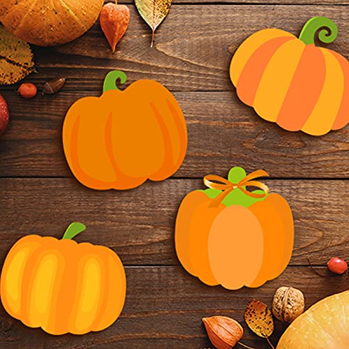 32 Pieces Wooden Pumpkin Cutout Thanksgiving Fall Crafts Pumpkins Unfinished Wood Craft Cutout Blank Paint Pumpkin Shape Cutout for Thanksgiving Jetec