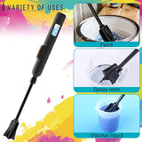 Resin Mixer Paddles, Suzzam 6 Pcs Epoxy mixing paddle Paint Stirrer for drill, Reusable Paint Mixer for Resin, Silicone Mixing, Paint Suzzam