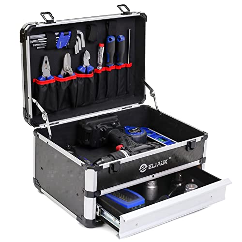 E ELIAUK Tool Box Portable Tool Box with drawer Tool Storage Box Organizer E ELIAUK