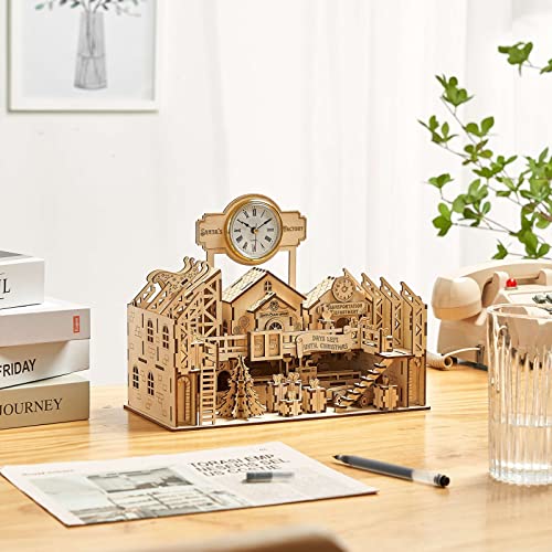 bennama 3D Wooden Puzzles Santa's Factory Model Kits, Brainteaser and Puzzle for Christmas/Birthday,Gifts for Adults and Teens to Build Combination bennama