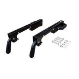 POWERTEC MT4000 Folding Miter Saw Stand with 8-Inch Wheels and 110V Power Outlets, Universal Quick-Release Brackets POWERTEC