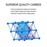 SpeTool CNC Router Bits Carving Set for Wood Profile V Groove Engraving Solid Carbide 1/4 Inch Shank SpeTool