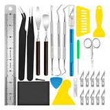 JTIEO Weeding Tools for Vinyl 26Pcs Craft Weeding Tools Kits Cricut Weeding Tool Set Scrapbooking Tools DIY Art Tools Precise Vinyl Weeding Tool Kit JTIEO