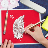 2pcs Led Weeding Tools for Vinyl, Lighted Vinyl Weeding Tool with Hook Craft Weeding Tools for Removing Iron on Vinyl Paper Scrapbooking Cutting PEUTIER