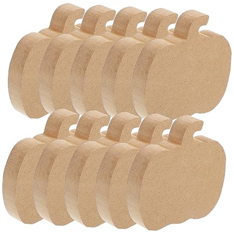 Artibetter 10pcs Pumpkin Wood Plaques Unfinished Pumpkin Table Signs Halloween Painting Slices Blank Unfinished Craft Halloween Wood Embellishments ARTIBETTER